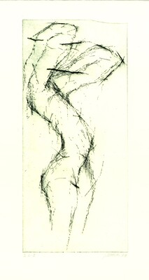 Morgen,Kaltnadel, Platte 43,7x19,7cm, 2016